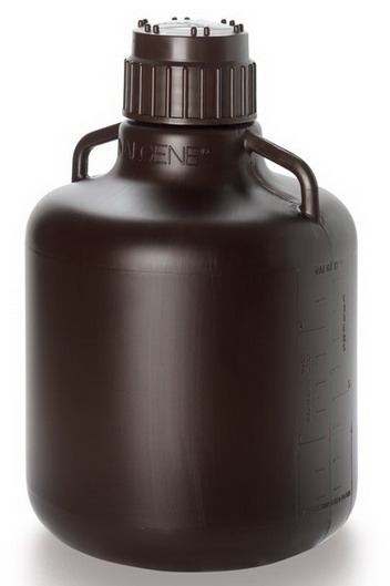 美國耐潔Nalgene琥珀色細口大瓶_HDPE 10L 聚丙烯蓋2256-7020