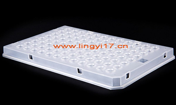 0.1ml半裙邊96孔PCR板LB2000,透明,15板/盒,用于羅氏Roche 480,Bio-Rad CFX96