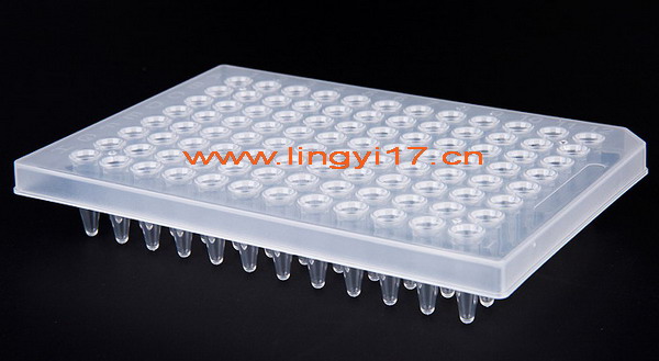 0.2mL寬裙邊96孔PCR板LB2110,透明,15板/盒,10盒/箱,適用于ABI7300、7500;基因測序:ABI310、3500