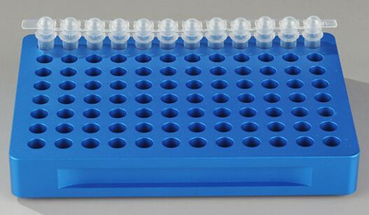 LU96-02鋁制96孔冷卻板，配液冷卻模塊U形孔