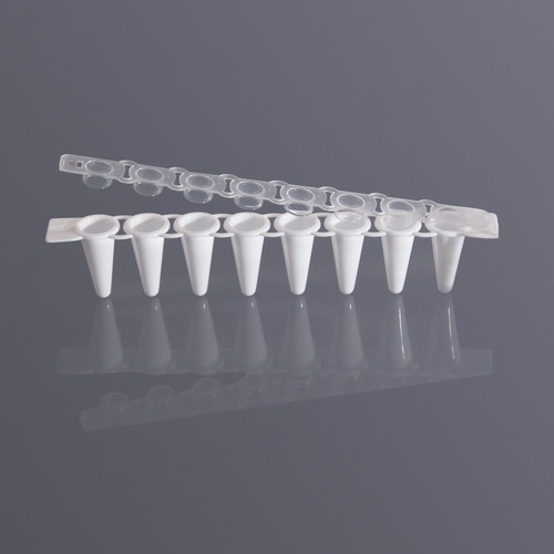 Axygen愛(ài)思進(jìn)0.1mL八連管和八聯(lián)管蓋白色PCR-0108-LP-RT-W