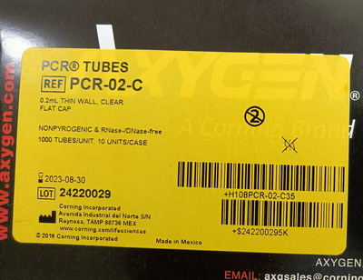 愛思進0.2mL透明PCR薄壁單管,帶平蓋