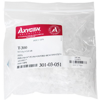 愛(ài)思進(jìn)10µL袋裝透明吸頭,不帶濾芯T-300