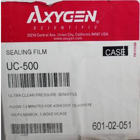 Axygen愛思進進口熒光定量透明封板膜UC-500