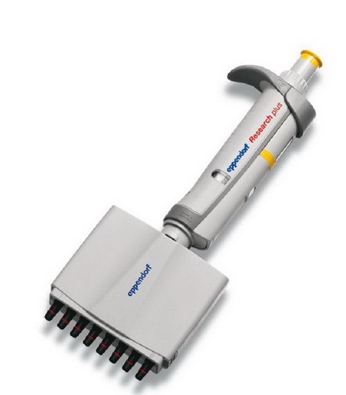 德國艾本德Eppendorf Research plus 0.5～10µl八道可調移液器，整支滅菌，可調